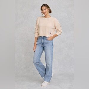 Tommy Hilfiger Women's vintage  cotton mix sweater XL